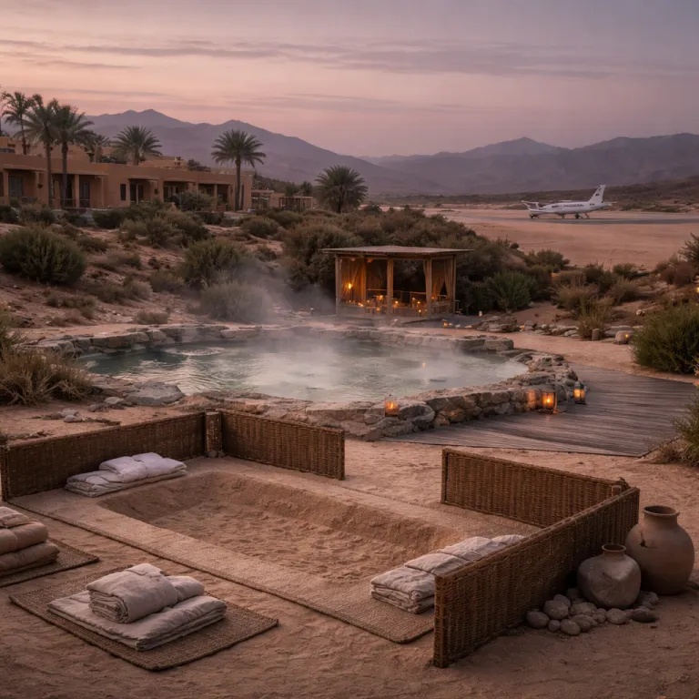 Sand Burial, Sulfur Springs, and a Private Runway: The New Egyptian Desert Stay, Defined